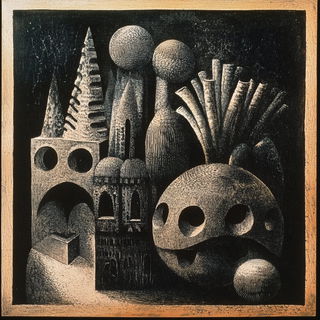 Blackfire Enamel Grid style, Midjourney V6.1: classical 18th-century oil painting