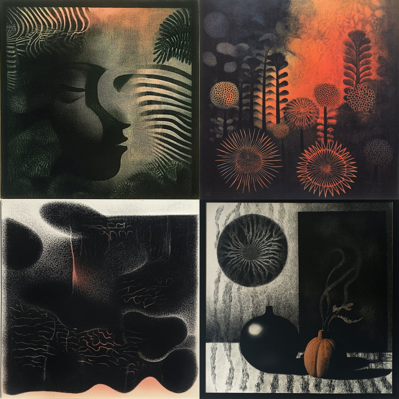 Blackfire Enamel Grid style, Midjourney V6.1, render 1 of 4