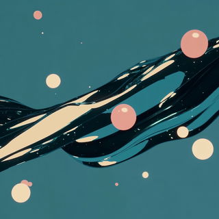 Gutterweft style, Midjourney V6.1: abstract 3D render