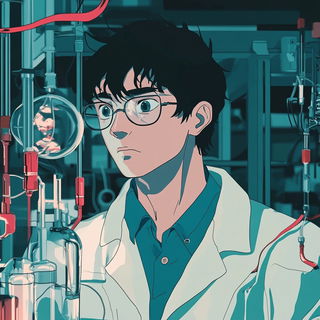 Gutterweft style, Midjourney V6.1: editorial illustration for popular scientific magazine cover