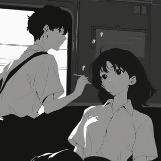 Gutterweft style, Midjourney V6.1: black-and-white manga comic strip