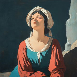 Gutterweft style, Midjourney V6.1: classical 18th-century oil painting