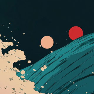 Gutterweft style, Midjourney V6.1: creative pattern composition
