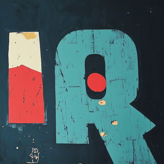 Gutterweft style, Midjourney V6.1: typographic composition with large letters