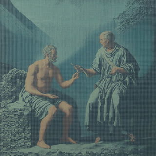 Harbor of White Arches style, Midjourney V6.1: classical 18th-century oil painting