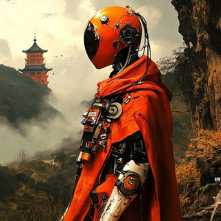 Ceramythic style, Midjourney V6.1: concept art character design of retropunk steam knight