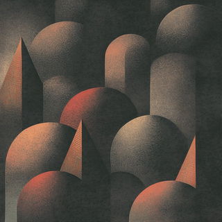 Orange Sirocco style, Midjourney V6.1: creative pattern composition