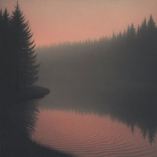 Orange Sirocco style, Midjourney V6.1: realistic landscape photograph of quiet dawn