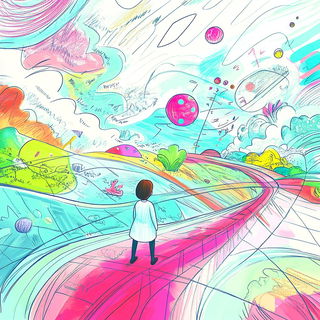 Anvilcurl style, Midjourney V6.1: editorial illustration for popular scientific magazine cover