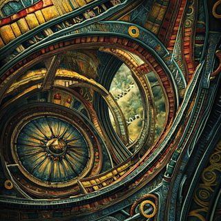 Luminook style, Midjourney V6.1: abstract 3D render