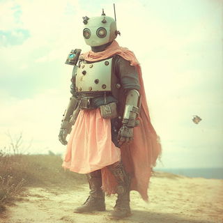Sunsurge Jive style, Midjourney V6.1: concept art character design of retropunk steam knight