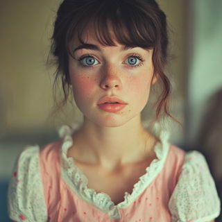 Sunsurge Jive style, Midjourney V6.1: photographic portrait of female protagonist