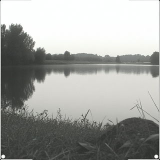 Meteoric Ink Foundry style, Midjourney V6.1: realistic landscape photograph of quiet dawn