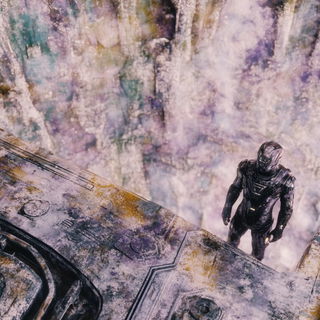 Sporehalo style, Midjourney V6.1: cinematic shot from sci-fi movie