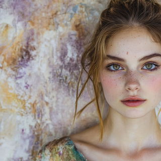 Sporehalo style, Midjourney V6.1: photographic portrait of female protagonist
