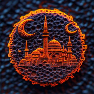 Contourstitch style, Midjourney V6.1: bold minimalist logo design for Istanbul city municipal services
