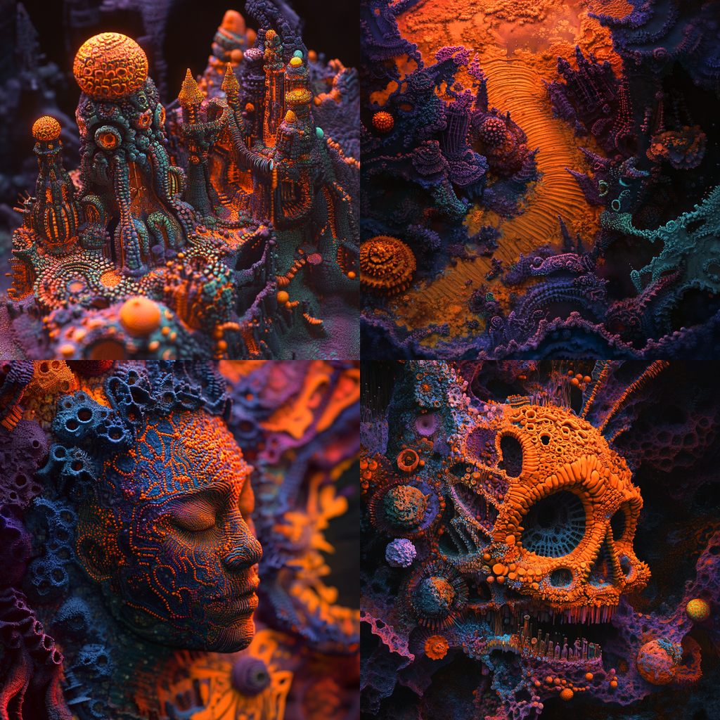 Contourstitch style, Midjourney V6.1, render 1 of 4