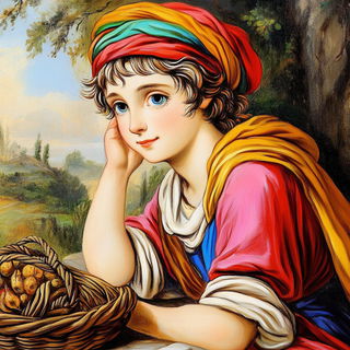Mosaic Stagecraft style, Midjourney V6.1: classical 18th-century oil painting