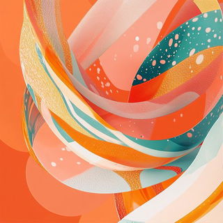 Portal Fibers style, Midjourney V6.1: abstract 3D render