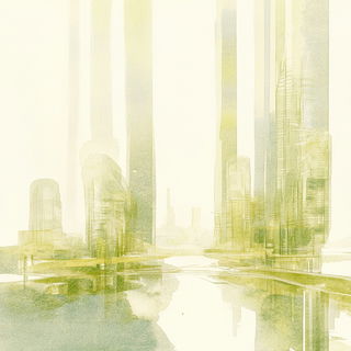 Lineviva style, Midjourney V6.1: megacity with futuristic bioarchitecture