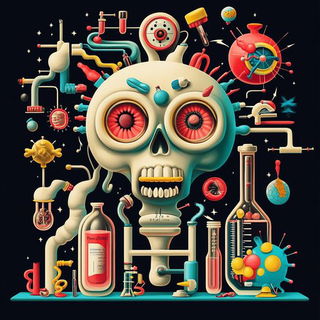 Prismbark style, Midjourney V6.1: editorial illustration for popular scientific magazine cover