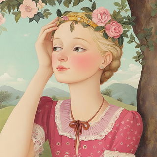 Risofern style, Midjourney V6.1: classical 18th-century oil painting