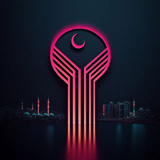 Studyroom Phyllotaxy style, Midjourney V6.1: bold minimalist logo design for Istanbul city municipal services
