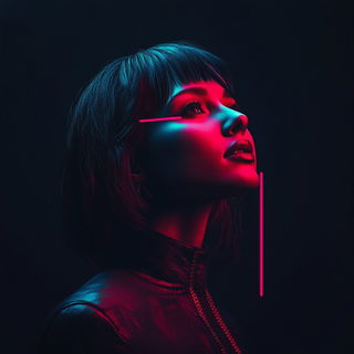 Studyroom Phyllotaxy style, Midjourney V6.1: photographic portrait of female protagonist