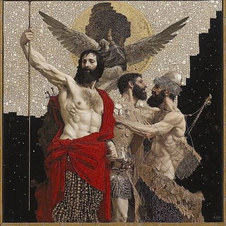Inkbaroque Wilds style, Midjourney V6.1: classical 18th-century oil painting