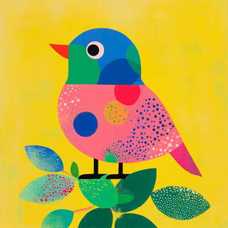 Ornithogilt style, Midjourney V6.1: traditional folk art