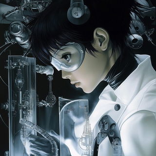 Photocollage Gearpunk style, Midjourney V6.1: editorial illustration for popular scientific magazine cover