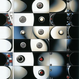 Photocollage Gearpunk style, Midjourney V6.1: creative pattern composition