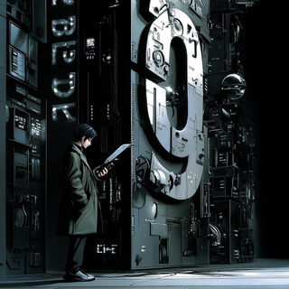 Photocollage Gearpunk style, Midjourney V6.1: typographic composition with large letters
