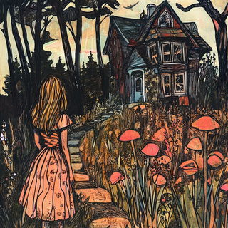 Climafresco style, Midjourney V6.1: retro fairy-tale illustration