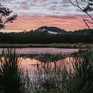 Climafresco style, Midjourney V6.1: realistic landscape photograph of quiet dawn