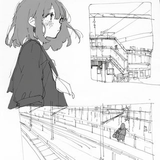 Iridescapes style, Midjourney V6.1: black-and-white manga comic strip