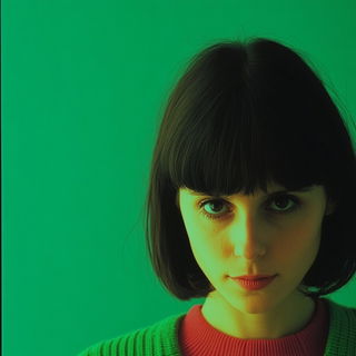 Inkmariner style, Midjourney V6.1: photographic portrait of female protagonist