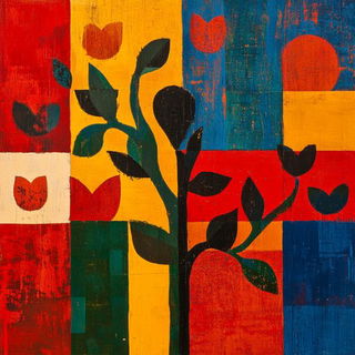 Orbiscarp style, Midjourney V6.1: traditional folk art