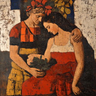 Orbiscarp style, Midjourney V6.1: classical 18th-century oil painting