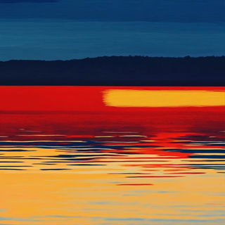 Orbiscarp style, Midjourney V6.1: realistic landscape photograph of quiet dawn