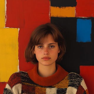 Orbiscarp style, Midjourney V6.1: photographic portrait of female protagonist