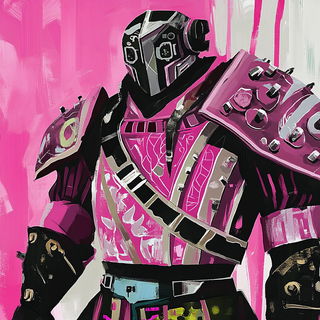 Coralink Carnivalesque style, Midjourney V6.1: concept art character design of retropunk steam knight