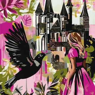 Coralink Carnivalesque style, Midjourney V6.1: retro fairy-tale illustration