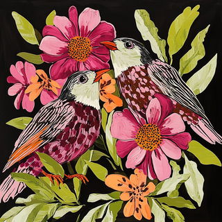 Coralink Carnivalesque style, Midjourney V6.1: traditional folk art