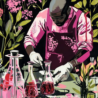 Coralink Carnivalesque style, Midjourney V6.1: editorial illustration for popular scientific magazine cover