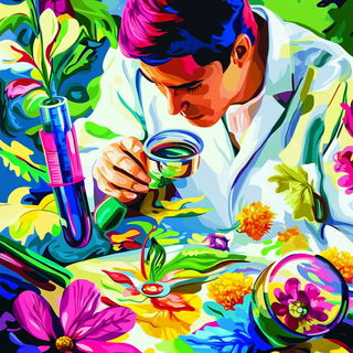 Pantherstroke style, Midjourney V6.1: editorial illustration for popular scientific magazine cover