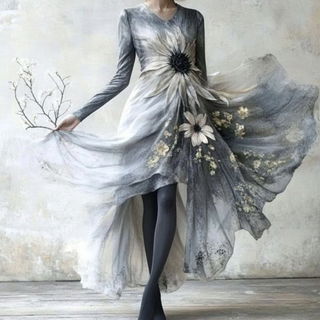 Chiaroscuro Horseplay style, Midjourney V6.1: haute-couture fashion outfit