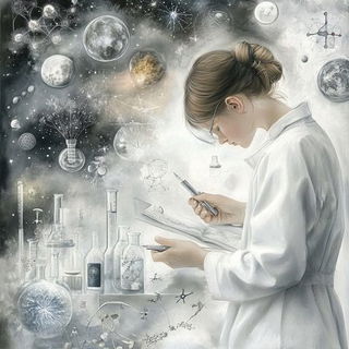 Chiaroscuro Horseplay style, Midjourney V6.1: editorial illustration for popular scientific magazine cover