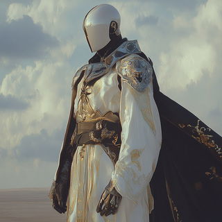 Hillside Letterform style, Midjourney V6.1: concept art character design of retropunk steam knight