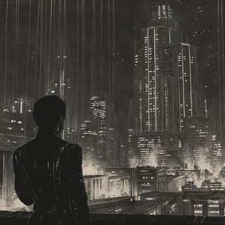 Nacre Vow style, Midjourney V6.1: cinematic shot from sci-fi movie